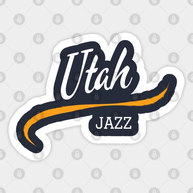 Utah Jazz UTH Sticker by CityTeeDesigns